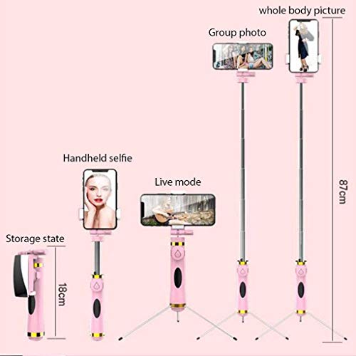 Trépied et perche selfie extensible PNAWLLCF avec télécommande sans fil