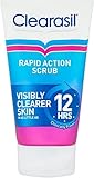 Photo Gallery clearasil scrub esfoliante ad azione rapida, per pelli incline all acne, sbloccare i pori, riduce i punti neri, brufoli e olio in eccesso, prevenzione delle macchie quotidiane, 125 ml