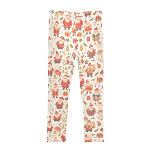 KLL Christmas Texture Gnomes Red Candies Toddler Girl Legging Fashion High Waisted Athleisure Pants Running2