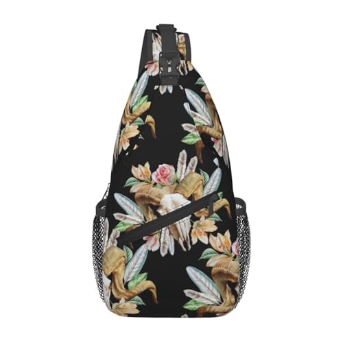 Sacoche bandoulière antivol crâne de chèvre étanche pour randonnée femme et homme outdoors