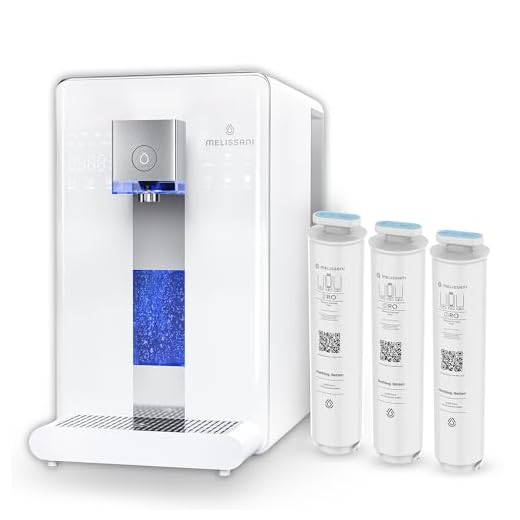 MELISSANI M1 Reverse Osmosis Countertop Water Purifier, Professional Grade 5-Stage RO Filtration, Purified Tap Water, 3-second Hot or Cool, Portable Water Purification System for Home- No Installation