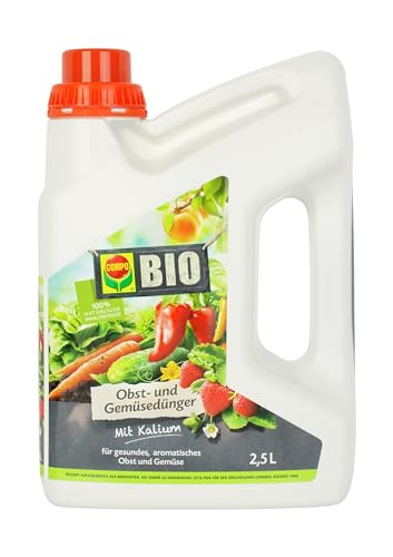 Compo Bio fertilizzante per frutta e verdura, fertilizzante liquido naturale, 2,5 litri