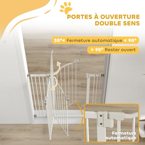 Barrière de sécurité pour chien PawHut évitant les chutes - 6