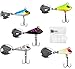 Zite Fishing Spin Jig Set - Spinner-Bait Barsch-Köder Zander Angel-Köder - 5 STK Bleikopf-Spinner 6-17g in Box