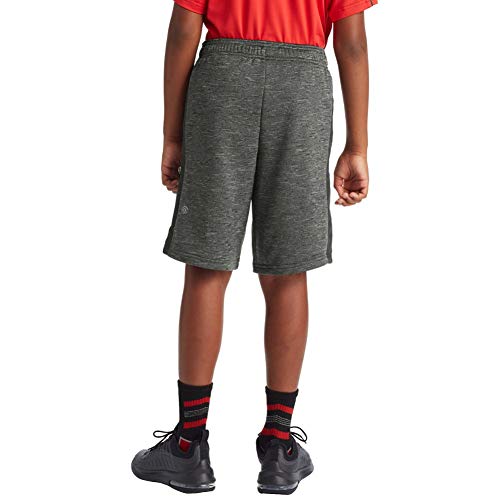 C9 Champion Boys' Tech Terry Woven Pieced Shorts, concrete heather/Charcoal, X-Large4
