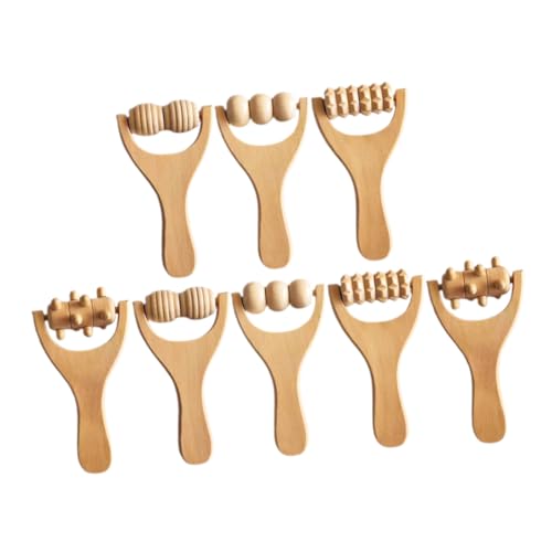NULYLU Foot Massager Roller Stick Massage Roller Wooden Massage Tool for Shoulder Neck Back Acupoint Stimulator