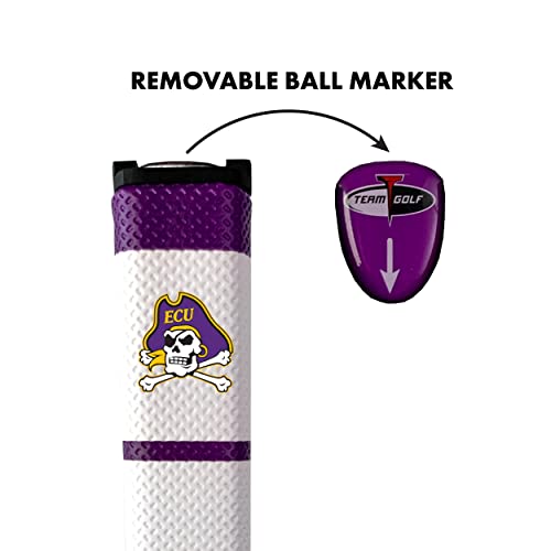 Team Golf Ncaa East Carolina Golf Putter Grip Ncaa Golf Putter Grip (Multi Colored) With Removable Ball Marker, Durable Wide Grip & Easy To Control #TOP1
