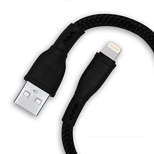 FuelBox® Nylon Tough Tested Braided USB Cable with Ultra Flexible & Durable Quick Charge & Sync Cable Compatible with iPhone/iPad/iPad Air/Mini/iPod Nano/Retina/Touch (1.5m, Black) (B082VC3MW6) Amazon Price History, Amazon Price Tracker