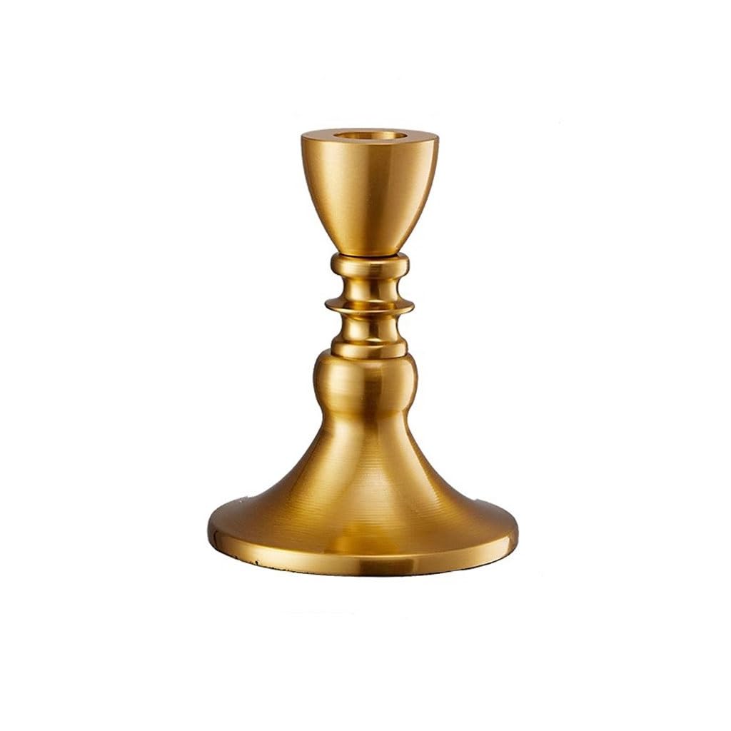 Candle Holder Nordic Gold Iron Candlestick Home Atmosphere Candle Decoration Ornaments Decorate Candlestick(A)