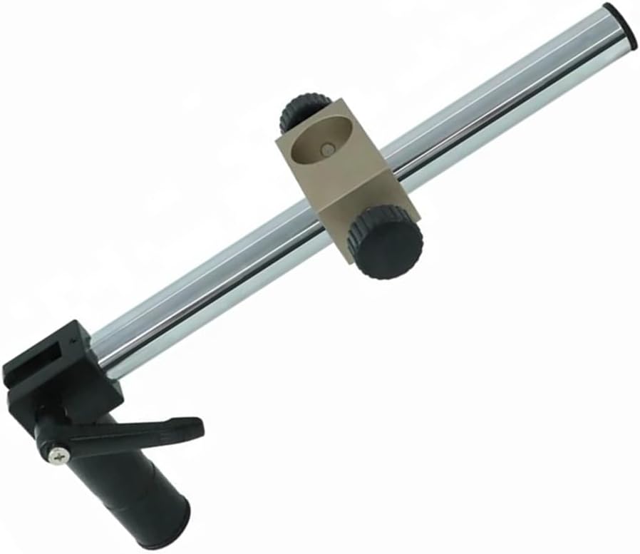 Microscope Accessories Kit Diameter 25mm/34mm Heavy Duty Multi Axis Adjustable Metal Arm Support for Video Industry Microscope Table Stand Part Holder 335mm Microscope Slides