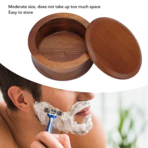 Wooden Shaving Bowl, Men Face Cleaning Tool, Maple Material, Portable Non Adhering Shaving Soap Bowl, Beautiful And Practical, Great Gift For Guy Friends #TOP3