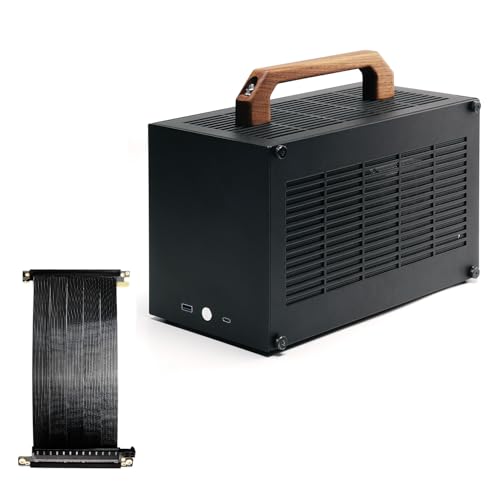 Image of SGPC K49BL Mini ITX 8.3L Case, Portable SFF Chassis, Black PCIe 4.0 v3 Edition