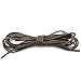 DailyShoes Round Waxed Shoelaces Oxford Flat Dress Canvas Sneaker Shoe Laces (27" 36" 45" 54" 60" 78") Strings (Great for Oxfords Shoes) Dark Brown 27" inch (69 cm)