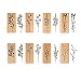 8 Piezas Sellos de Goma de Madera, Madera Sellos, Sellos de Madera de Flores, para Álbumes de Recortes de Bricolaje y Decoración de Tarjetas de Banquete de Boda