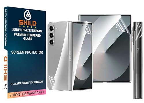 Image of SHILD Privacy Screen Protector for - (6.8 inch Curved Display) | Anti-Spy HD Clear Flexible Film | Bubble-Free Easy Installation Kit | Scratch Resistant | Case Friendly (Pack of 2) (jg)
