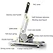 aingycy HM-0128 Slicer Hand Slicing Machine Stainless Steel Frozen Beef Mutton Bacon Cutter Vegetable Fruit Meat Cleaver for Home Kitc, Large, Orange