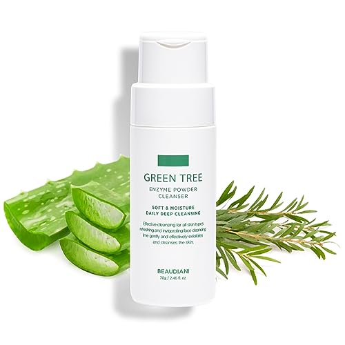 BEAUDIANI Enzyme Cleanser, Energizing Facial Cleanser, soft exfoliating, gentle face wash, bubble, super-hydrating hyaluronic acid, for dry skin, make up remover