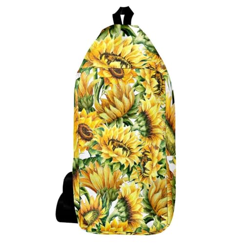 Sac à dos aquarelle tournesol compact et léger pour transporter vos affaires sans effort
