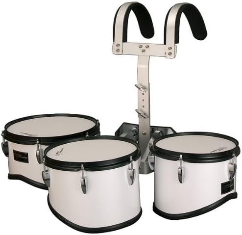 Groove Percussion MTR8012W Marching Trio Tom Tom Set with Vest