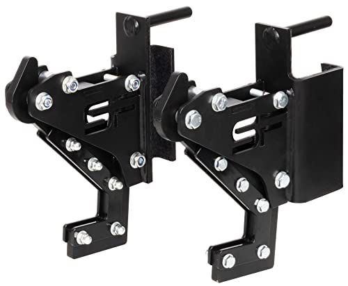 Signature Fitness Fitvids SF-3 1 – 500 Pound Capacity 3” x 3” Power Cage Squat Rack – Monolift Attachments – Black