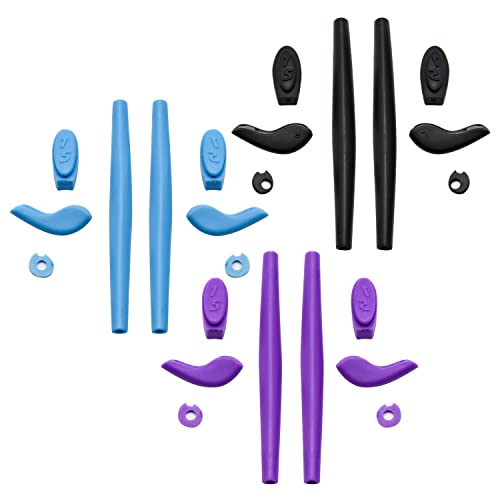 Pieds de Rechange en Silicone Lunettes Oakleys Juliet | Accessoire Manchons Bleu Noir Violet