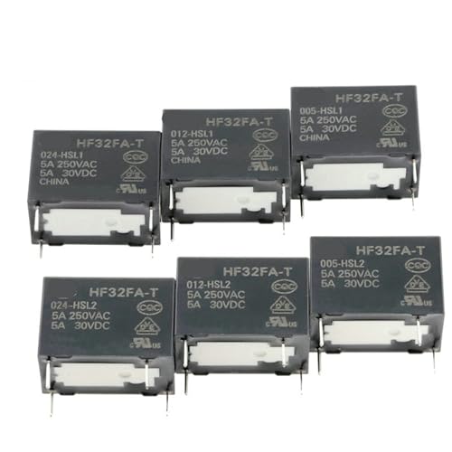 Relais HF32FA-T-005-HSL2 pour remplacer relais défectueux 5V carte PCB