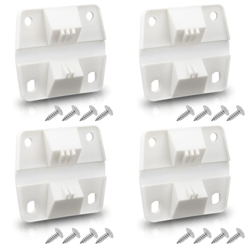 4PCS Plastic Cooler Hinge Replacement for Coleman Compatible with Coleman Cooler Models 5226 5250 6262 6270 and More Includes Stainless Steel Screws Camping Cooler Accessories