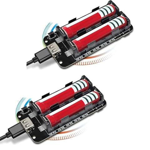 diymore 2 szt. osłona baterii V8 3 V 5 V Micro-USB typ C USB kompatybilna z ESP32 ESP8266 WiFi