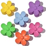 Big Hair Claw Clips Matte Flower Hair Clips Non Slip Cute Hair Catch Barrettes Jaw Clamps 6 Colors f