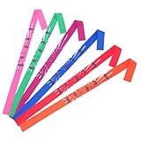 LOORGVEL 6個 空手道ヘッドバンド 用忍者サムライスポーツゲーム向け調節可能快適フィット学生向けテーマパーティー適用