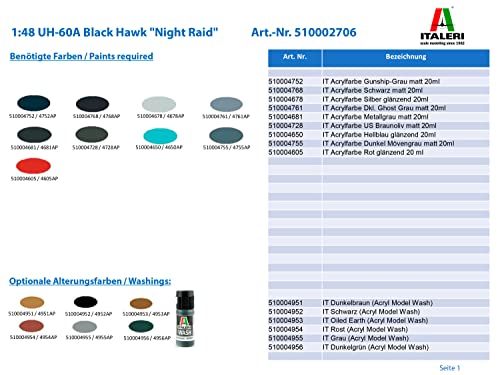Italeri  510002706 – 1:48 Uh-60A Black Hawk Night Raid #TOP1