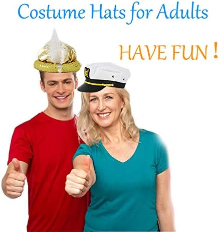 6 Pack Funny Adult Novelty Party Hats - Assorted Costume Hats, Photo Booth Props Hats for Dress Up Parties, Halloween, Birthdays & Celebrations - Image 6