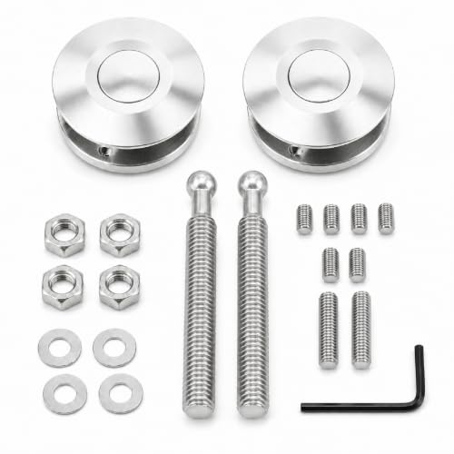 Riloer 2.44" Quick Release Hood Pins Compatible with Universal Vehicles