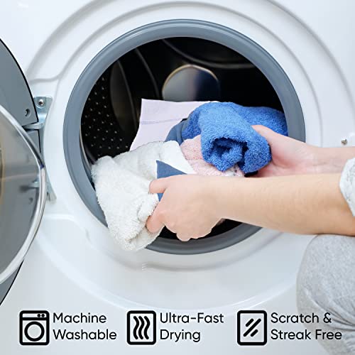 Image of Superio Squeegee Mopping Towel Floor Cloth White Cloth for Cuban Style Mop, Israeli Sponga, Kitchen, Bathroom Cleaning, Tile, Stone, Wood, Floor Washing, Drying Towel -18 inchx24 inch, 18 Pack
