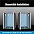 FELYL 44-48" W x 76" H Frameless Shower Door Frameless Single Sliding Shower Door in Matte Black with 3/8" (10mm) Clear Tempered Glass with Protective Coating Treatment