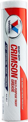 10 Pack VV70124 Multi Purpose Grease; Crimson; Red 14 Ounce Cartridge