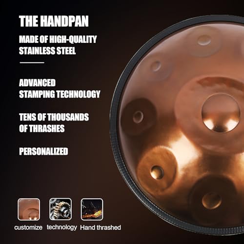Steel Drums Handpan 9 Notas 22 Pulgadas D Menor miniatura 4