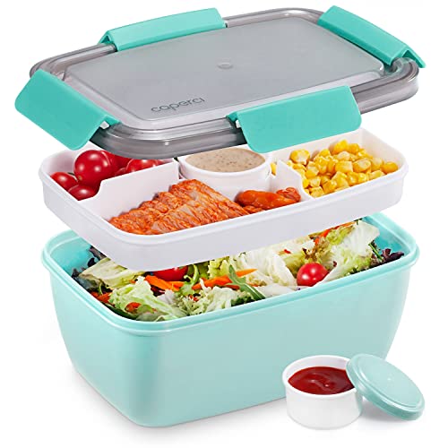Image of Caperci Large Salad Container Bowl for Lunch