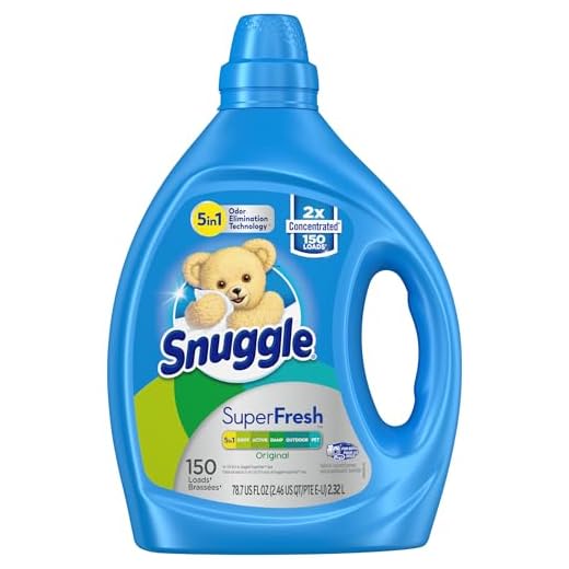 Snuggle Liquid Fabric Softener, SuperFresh Original, Eliminates Tough Odors, 150 Loads