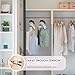 MEILIDY Leggings Hangers, Wooden Closet Hanging Leggings Storage Organizer Scarf Hangers with 24 Clips, 360° Swivel Hook, Black, 2 Pcs