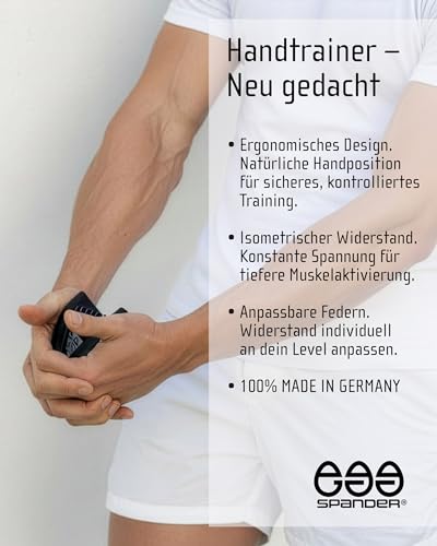 EGGSPANDER Handtrainer, Griffkraft Trainer, isometrische Übungen für Arme, Oberkörper und Tiefenmuskulatur. Kompakt & vielseitig für Muskelaufbau, Stressabbau & Longevity