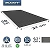 HASKYY Piastre in alluminio butilico da 2 mm, 1,11 m², 500 x 370 mm, 6 x tappetini isolanti neri, autoisolanti per auto, isolamento acustico e isolamento acustico