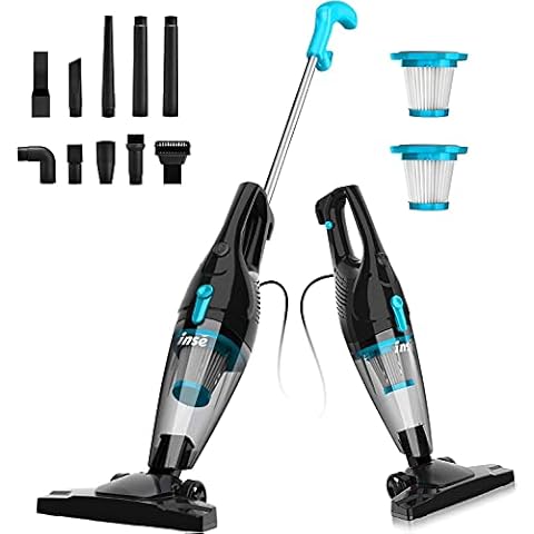 INSE Staubsauger mit Kabel, 9 in 1 Stielstaubsauger und Handstaubsauger 16Kpa stark & stabil Saugkraft Cover