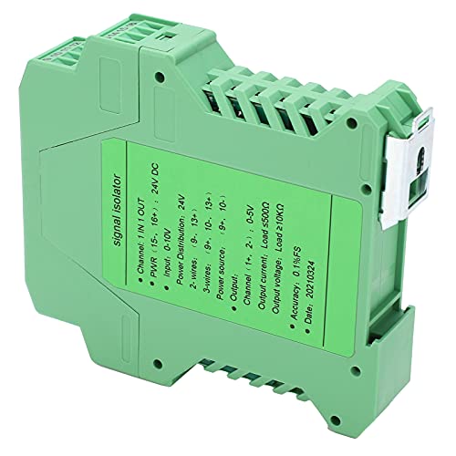 Dc Signal Isolator,Dc Signal Isolator Current Voltage Transmitter Din Rail Mount 1‑In 1‑Out 0‑10V To 0‑5V Glg #TOP2