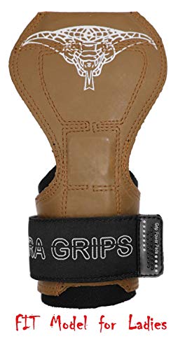 Image of Cobra Grips Weight Lifting Gloves with Adjustable Neoprene Padded Wrist Wraps - Heavy Duty Alternative to Power Lifting Hooks for Deadlifts