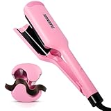 Trademark Beauty Hair Waver - Double Barrel Hair Crimper, Beach Waves Curling Iron, Babe Waves X, Adjustable...