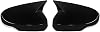 Compatible with Honda CRV Mirror Cover Overlay 2023 2024,11th Gen CRV Ox Horn Rearview Mirror Caps Trim for Driver & Passenger Side, with Turn Signal Light Gap,Glossy Black 1 Pair
