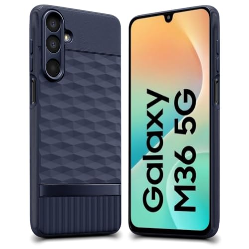 Image of Shockproof Case for Samsung Galaxy M36 5G / F36 5G | Full Camera Protection | TPU Flexible Back Cover for Samsung Galaxy M36 5G / F36 5G (Steel Blue)