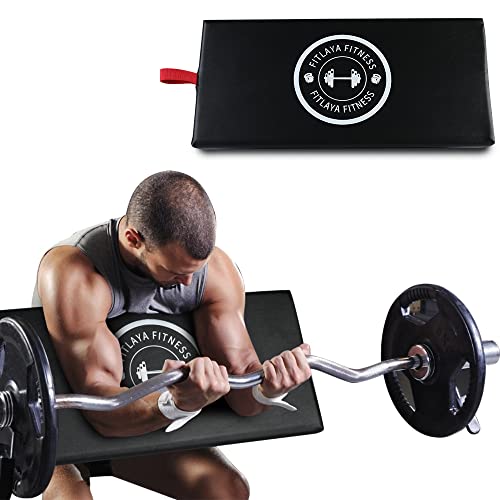 Fitlaya Fitness Preacher Curl Pad Barbell & Dumbbell Bicep Curl Support Isolator Home Gym Equipment for Arms Bodybuilding by Fitlaya Fitness - Used condition - US$45.38
