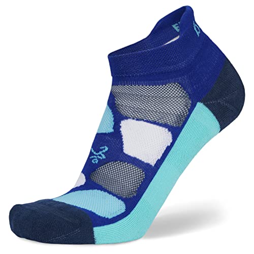 Balega Women's Enduro V-Tech Arch Support Performance No Show Athletic Running Socks (1 Pair), Blue Waters, Large #TOP13